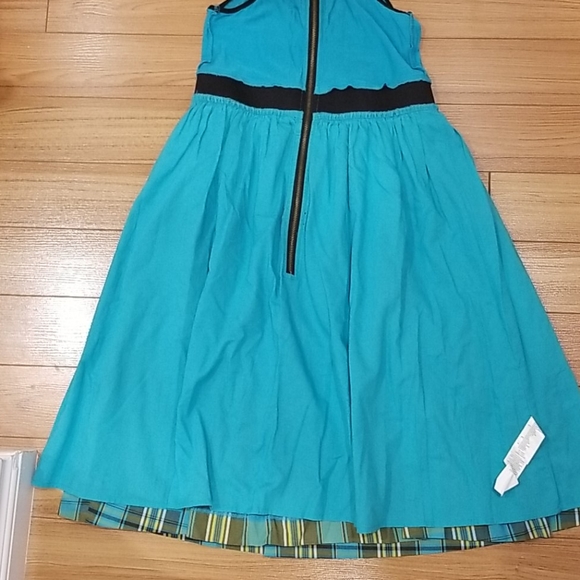 Kensie Tank Teal Tartan Summer Dress - Picture 8 of 8